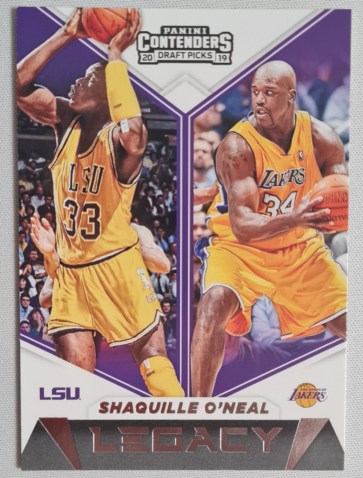 Shaquille O'Neal - 2019 Panini Contenders Draft Picks LSU/L.A. Lakers #19 Legacy Card