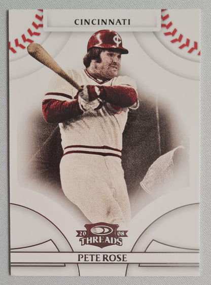 Pete Rose - 2008 Donruss Playoff L.P. Printed #21 OF - 2008 Threads