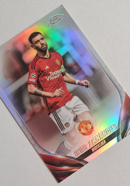 Bruno Fernandes - 2024 Topps Chrome Manchester United #178 Silver Refractor