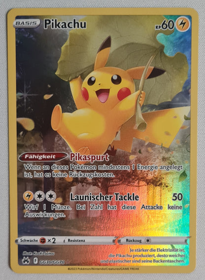 Pikachu - 2023 Pokemon GG30/GG70 Basis KP60 Holo (German card)