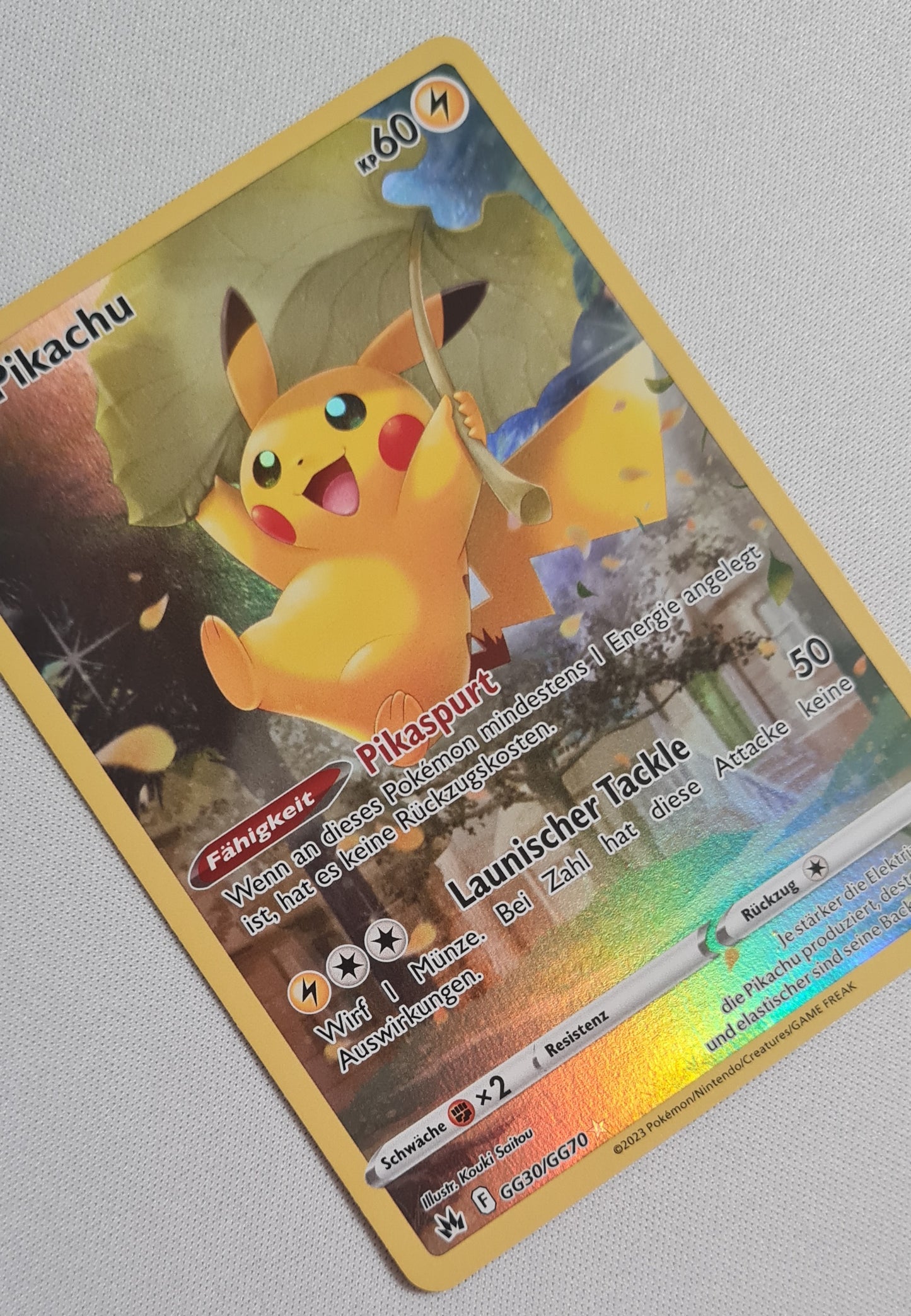 Pikachu - 2023 Pokemon GG30/GG70 Basis KP60 Holo (German card)