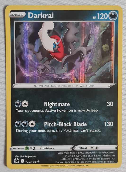 Darkrai - 2022 Pokemon 120/196 Basic HP120 Holo