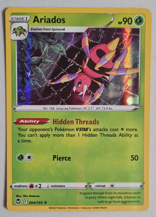 Ariados - 2022 Pokemon 004/195 Stage 1 HP90 Holo