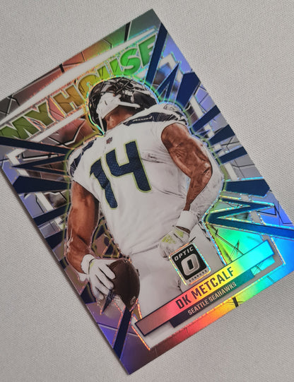 DK Metcalf - 2023 Panini Donruss Optic Footbal - Prizm #8 - Seattle Seahawks MY HOUSE ! Silver Prizm