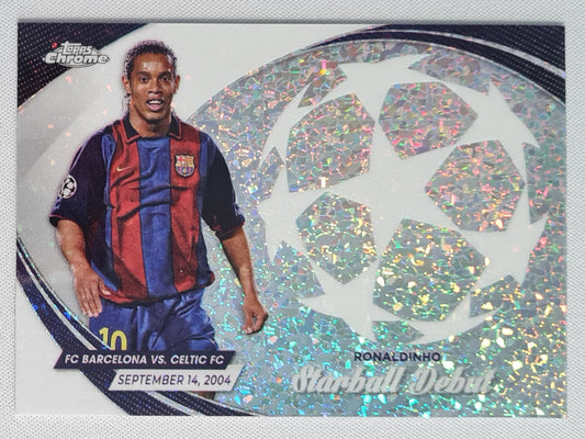 Ronaldinho - 2024 Topps Chrome Starball Debut #SD-12 FC Barcelona Champions League