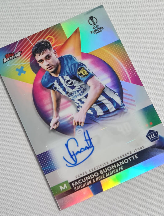 Facundo Buonanotte - 2024 Topps Finest EL (RC) Autograph Brighton & Hove Albion