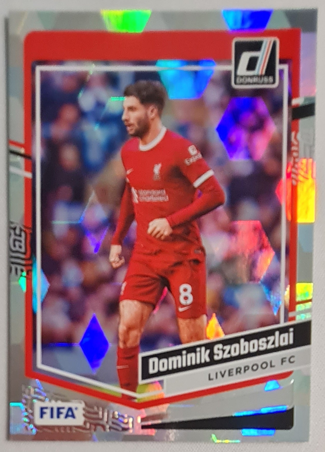 Dominik Szoboszlai - 2023/24 Panini Donruss Soccer #101 FIFA Liverpool Silver Cracked Ice