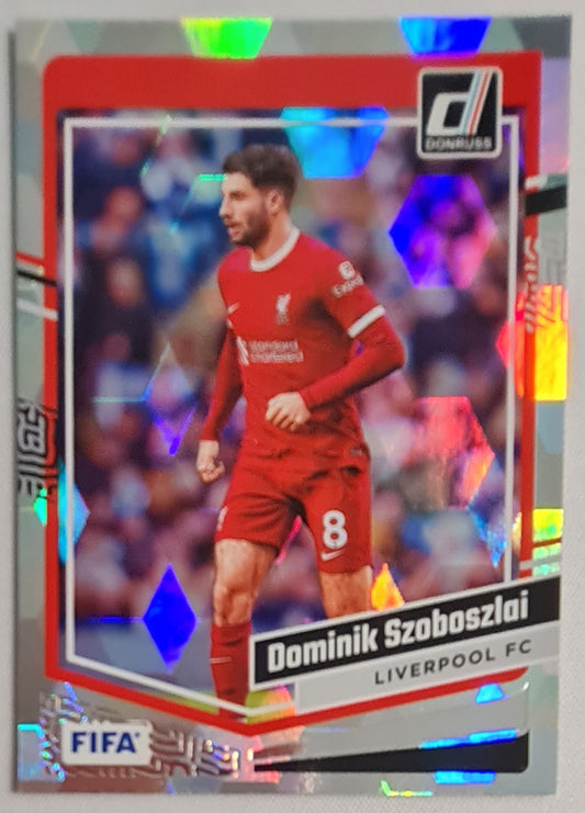 Dominik Szoboszlai - 2023/24 Panini Donruss Soccer #101 FIFA Liverpool Silver Cracked Ice
