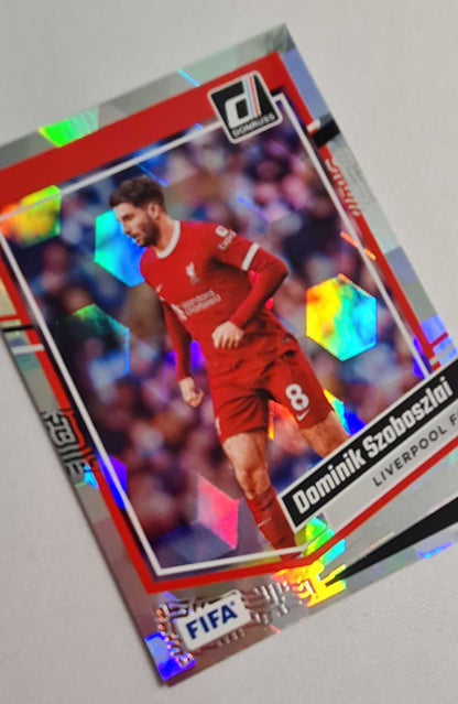 Dominik Szoboszlai - 2023/24 Panini Donruss Soccer #101 FIFA Liverpool Silver Cracked Ice