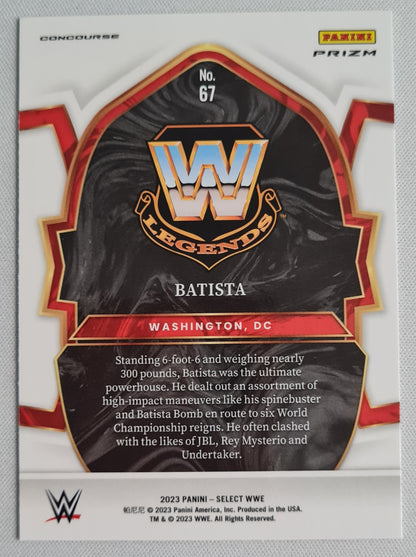 Batista - 2023 Panini Select WWE #67 Concourse Red/Blue