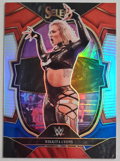 Nikkita Lyons - 2023 Panini Select WWE #75 NXT Wrestling - Concourse Red/White/Blue Prizm