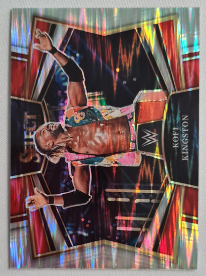 Kofi Kingston - 2023 Panini Select WWE #19 SMACK DOWN Sensations Flash Prizm