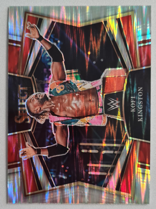 Kofi Kingston - 2023 Panini Select WWE #19 SMACK DOWN Sensations Flash Prizm