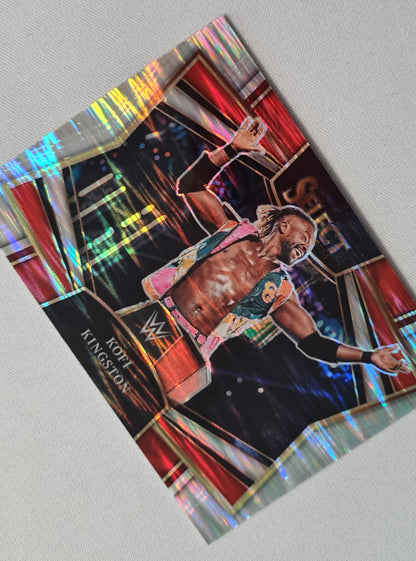 Kofi Kingston - 2023 Panini Select WWE #19 SMACK DOWN Sensations Flash Prizm