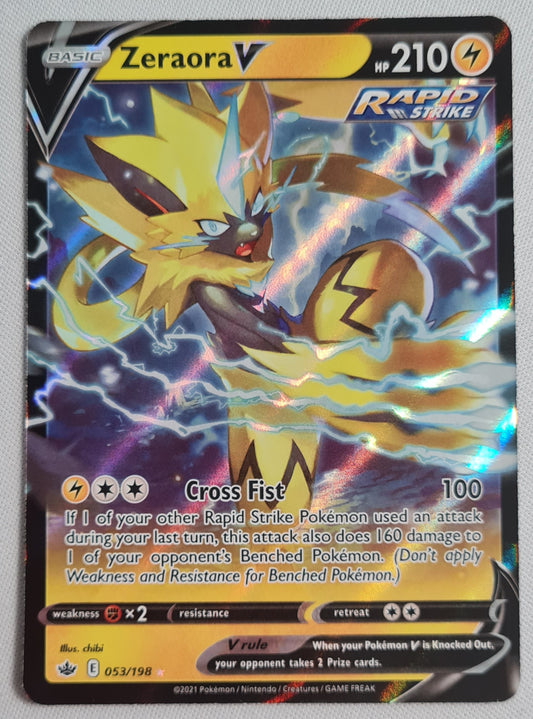 Zeraora - 2021 Pokemon 053/198 Basic HP210 Rapid Strike - Cross Fist