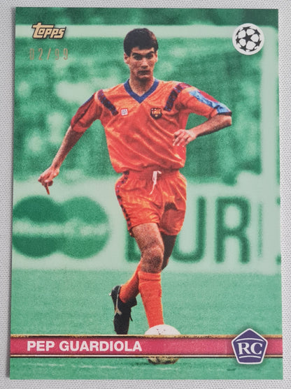 Pep Guardiola - 2023 Topps (RC) Champions League FC Barcelona /99 Green