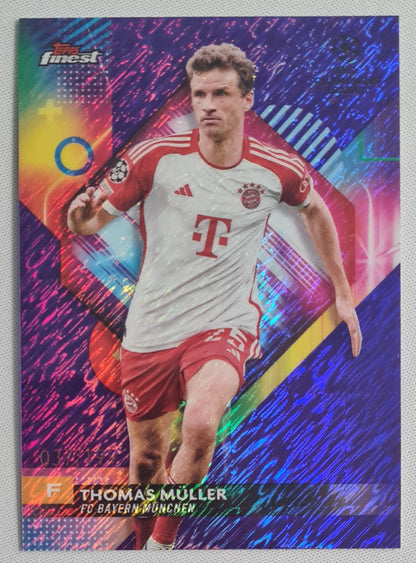 Thomas Muller - 2024 Topps Finest FC Bayern Munchen #11 CL /199 Purple Shimmer