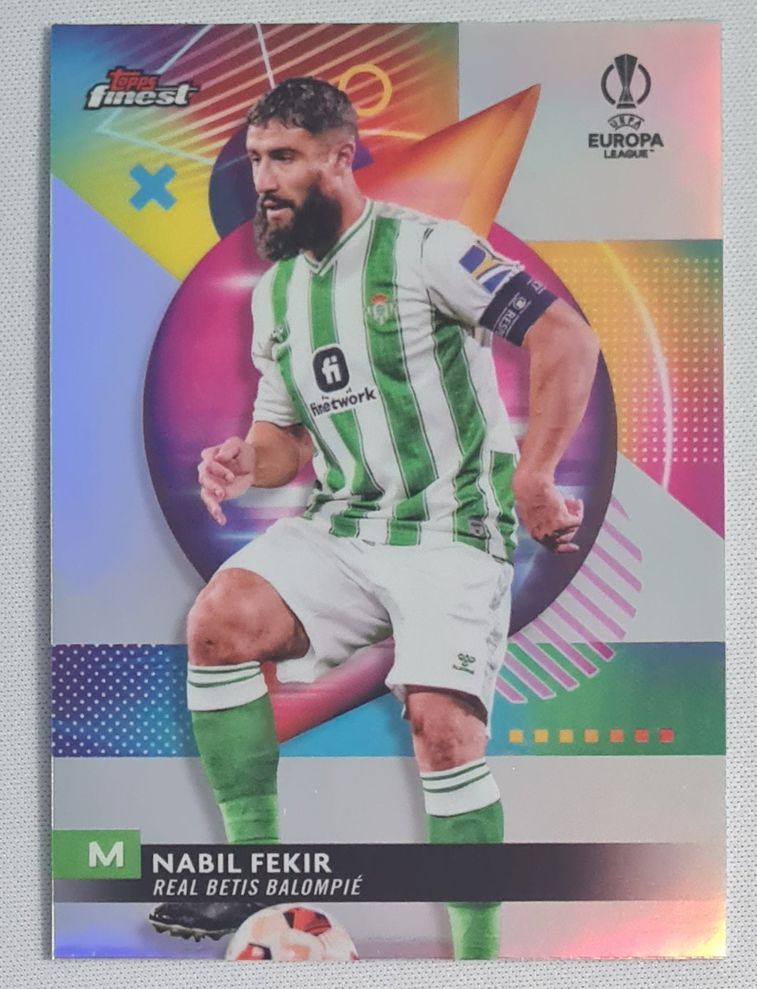 Nabil Fekir - 2024 Topps Finest Real Betis Balompie  #137 CL  Halo Refractor