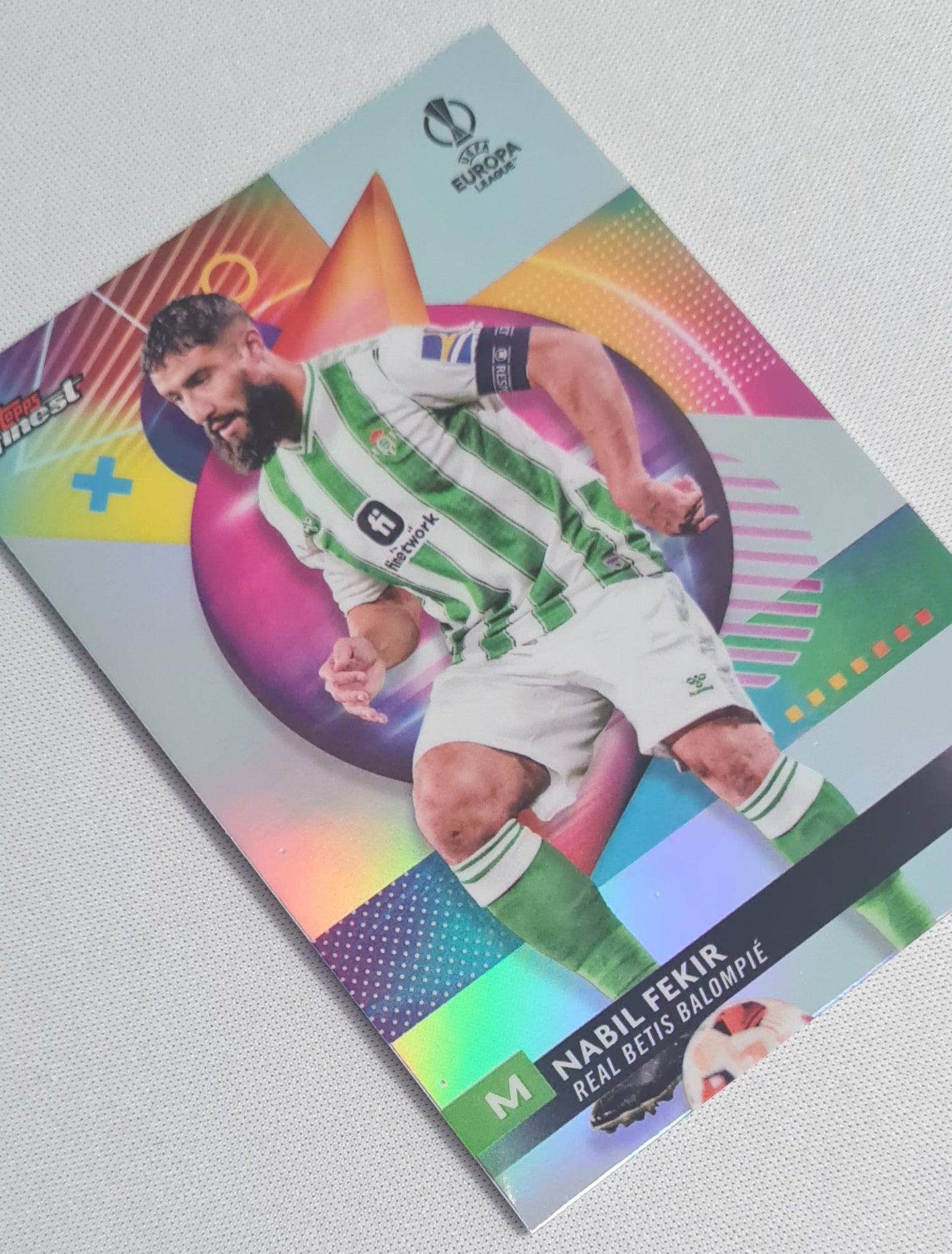 Nabil Fekir - 2024 Topps Finest Real Betis Balompie  #137 CL  Halo Refractor