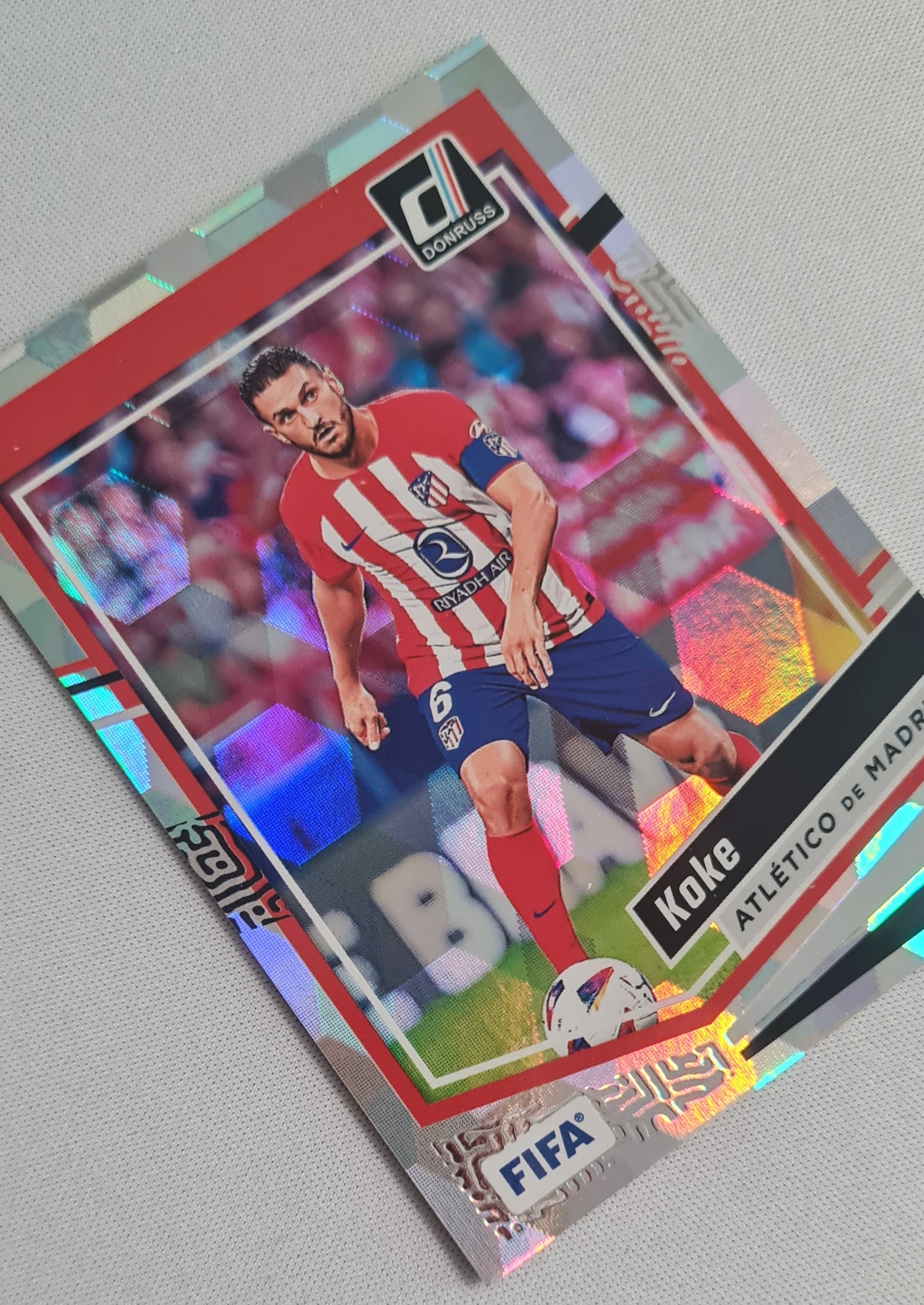 Koke - 2023 Panini Donruss Soccer #108 Atletico de Madrid Cracked Ice