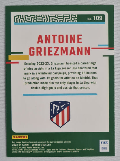 Antoine Griezmann - 2023 Panini Donruss Soccer #109 Atletico de Madrid Silver Cube