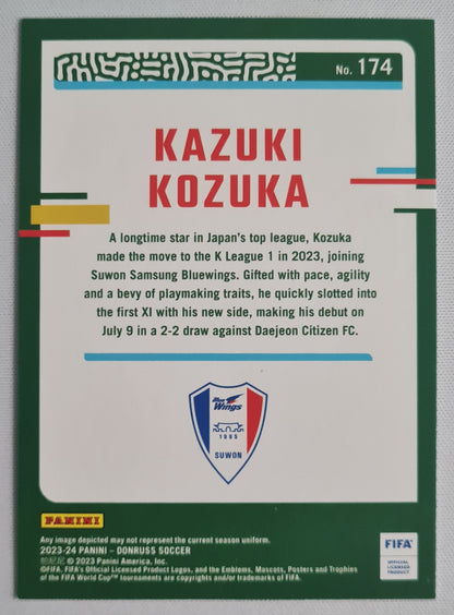 Kazuki Kozuka - 2023/24 Panini Donruss Soccer #174 Suwon Samsunng Bluewings (RC) Silver Cube