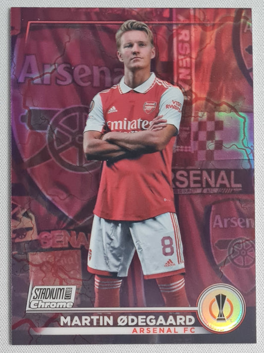 Martin Odegaard - 2023 Topps Stadium Chrome Europa League #87 Arsenal FC  Refractor