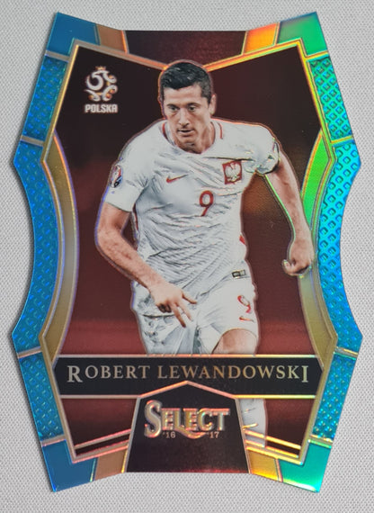 Robert Lewandowski - 2016 Panini Select Soccer #159 POLSKA /249 Light Blue Prizm Die Cut
