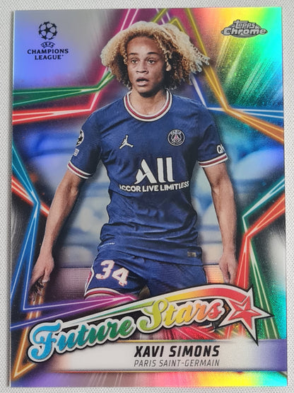 Xavi Simons - 2022 Topps Chrome Future Stars CL #FS-7 PSG
