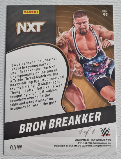 Bron Breakker - 2023 Panini Revolution #99 WWE NXT SSP 1 of 1 (!)