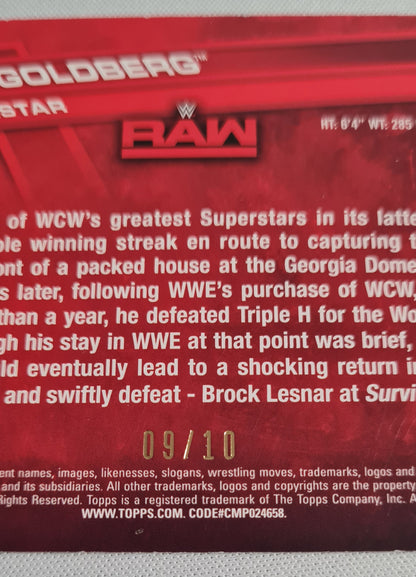 Goldberg - 2017 Topps WWE Superstar RAW /10