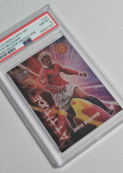 David Beckham - 2000 Futera Fans Selection #107 - Manchester United PLC - FOIL PSA 8