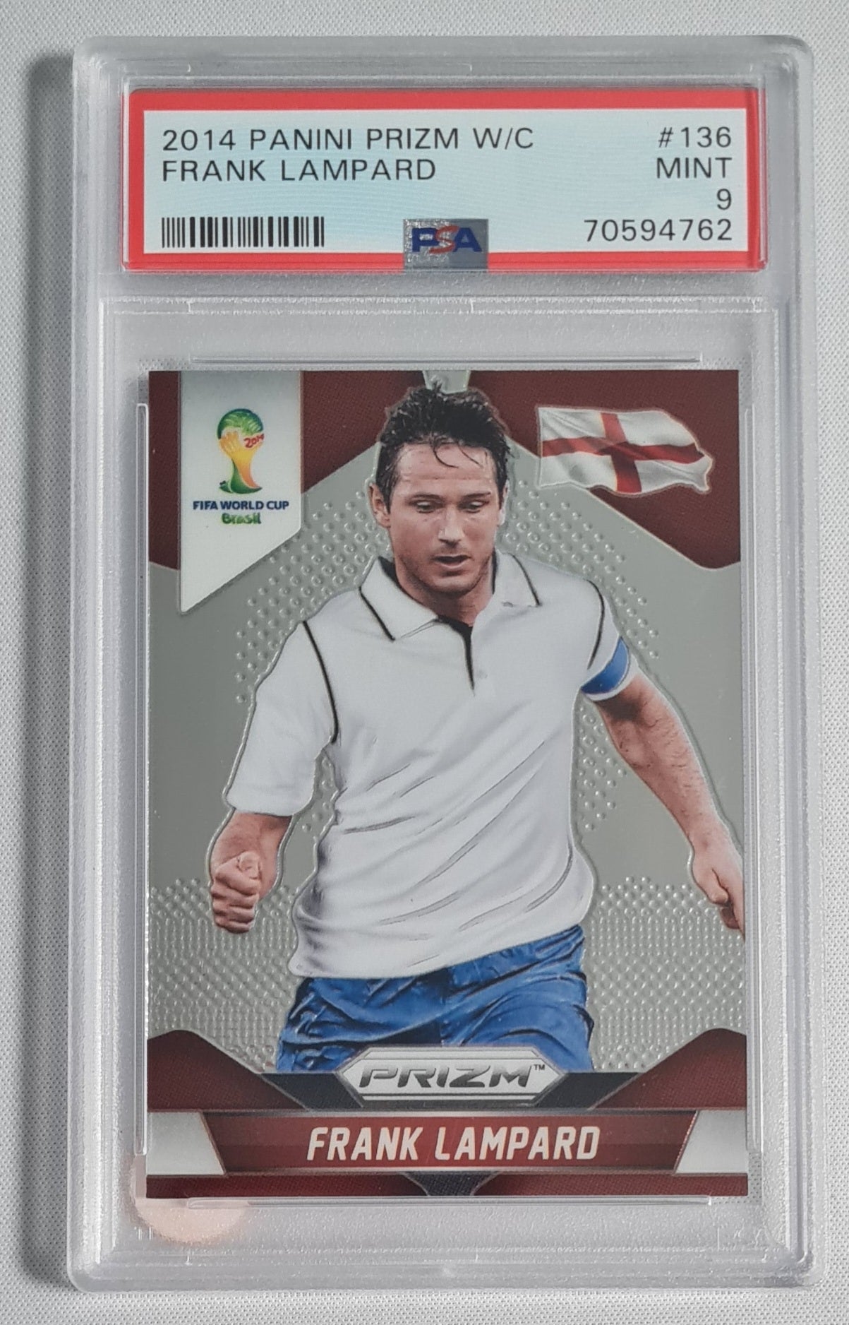 Frank Lampard - 2014 Panini Prizm W/C #136 Team England PSA 9