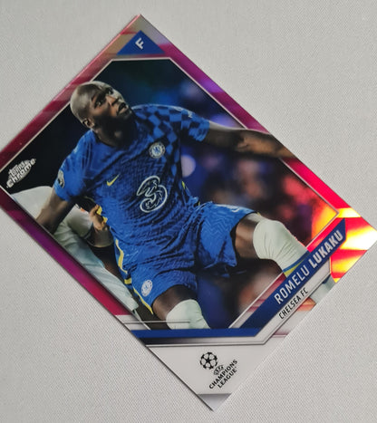 Romelu Lukaku - 2022 Topps Chrome #168 Chelsea FC /175 Pink Refractor