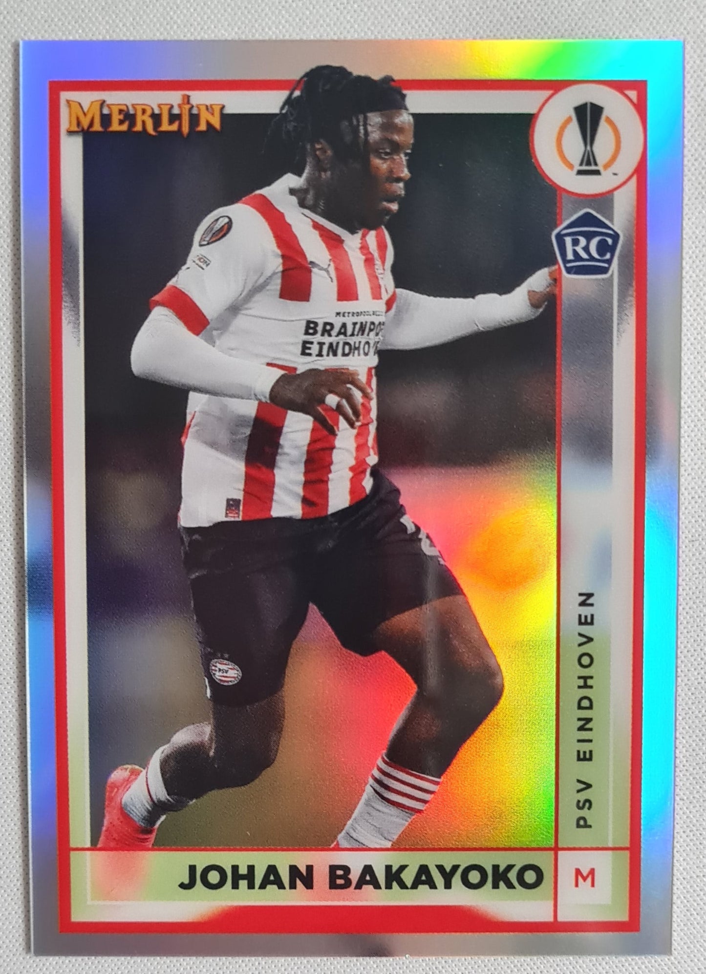 Johan Bakayoko - 2023 Topps Merlin #108 (RC) PSV Eindhoven Europa League
