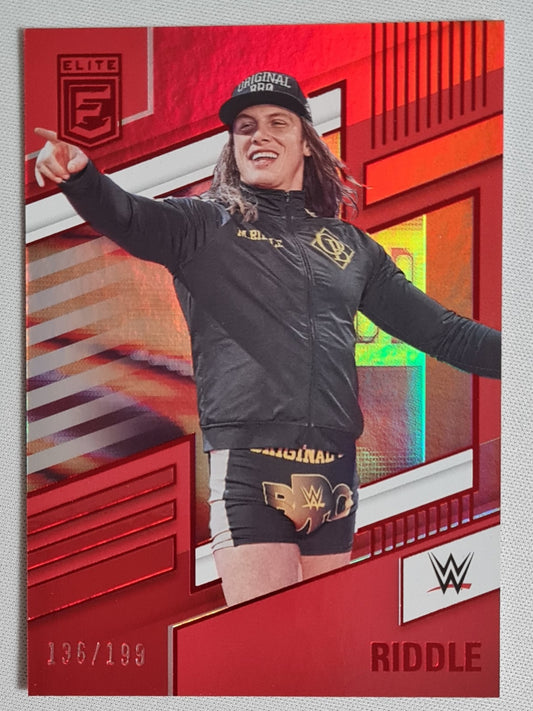 Riddle - 2022 Panini Chronicles Elite WWE - RAW Wrestling #258 Red /199