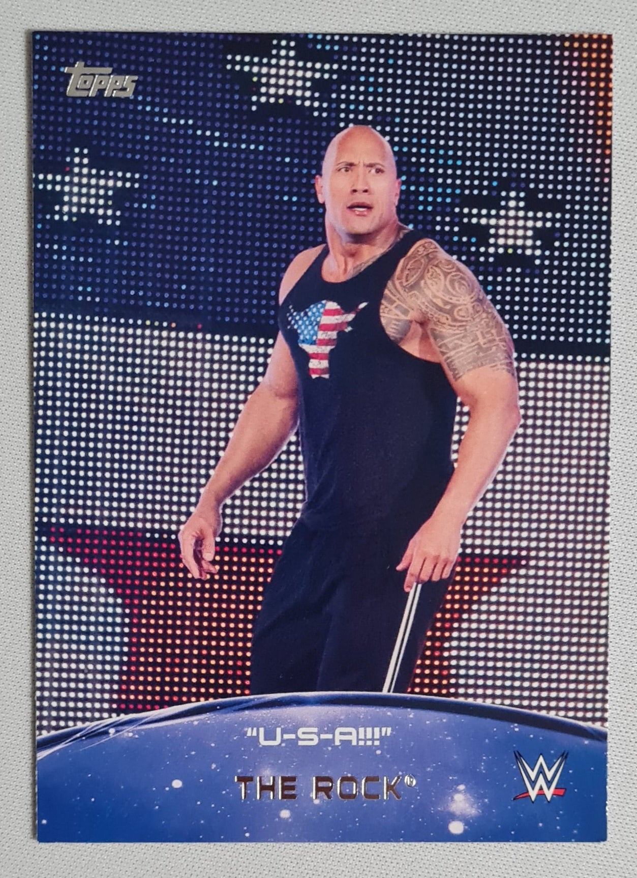 The Rock - 2015 Topps WWE Crowd Chants "USA" #9