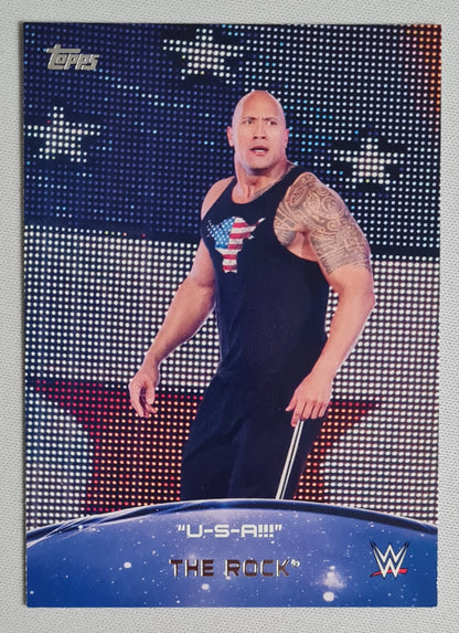 The Rock - 2015 Topps WWE Crowd Chants "USA" #9