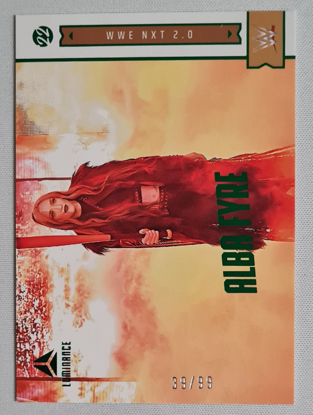 Alba Fyre - 2022 Panini Chronicles Luminance WWE #159 Green Parallel /99