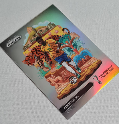 Vinicius Jr. - 2022 Panini Prizm World Cup #3 Brazil National Landmarks SSP