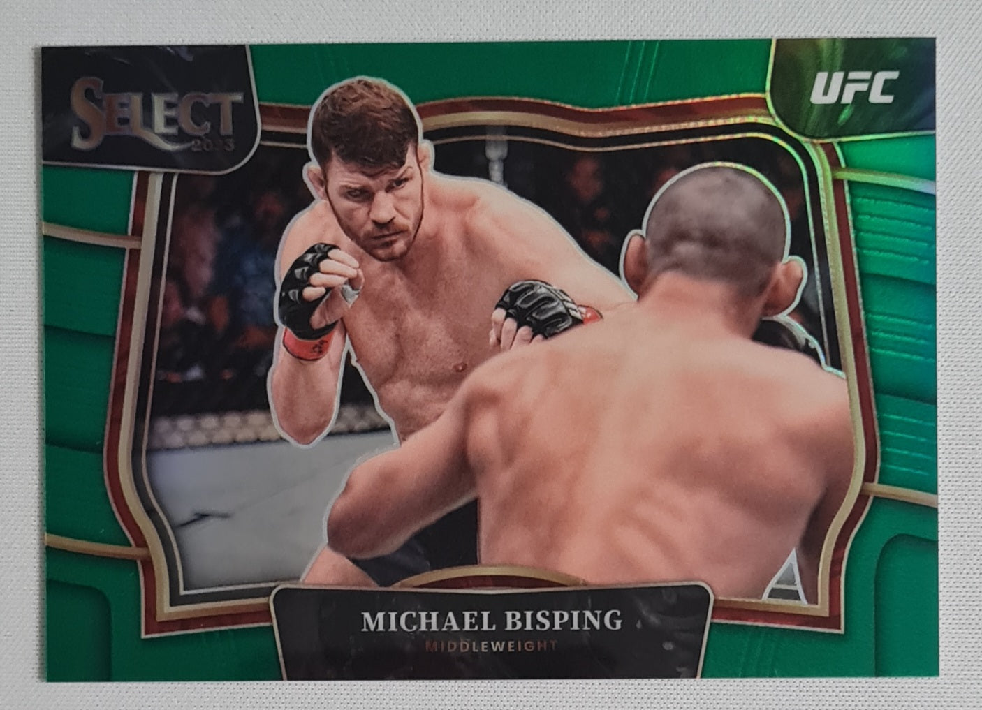 Michael Bisping - 2023 Panini Select UFC #263 Green Prizm /5 (!)