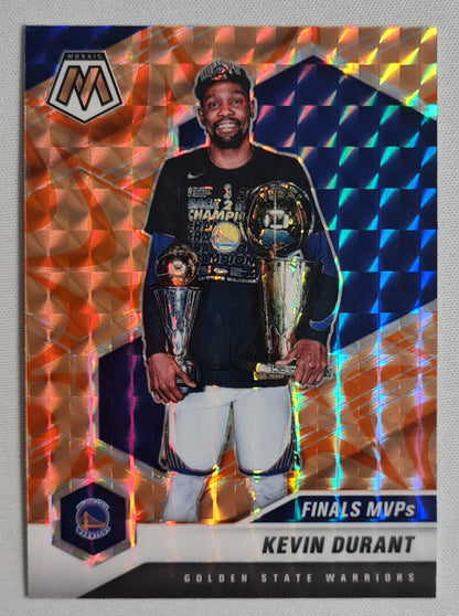 Kevin Durant - 2020 Panini Mosaic Basketball NBA Golden State Warriors #296 Reactive Orange prizm