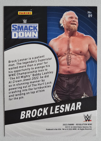 Brock Lesnar - 2023 Panini Revolution WWE Wrestling #89 Smack Down Bronze