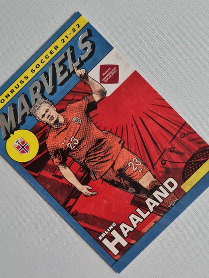 Erling Haaland - 2021 Panini Donruss Soccer Marvels #5 Norway (Norge)