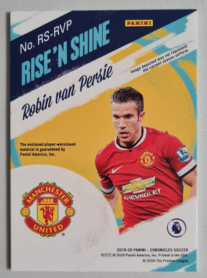 Robin van Persie - 2019 Panini Chronicles Soccer "Rise 'n Shine" #RS-RVP Manchester United Patch