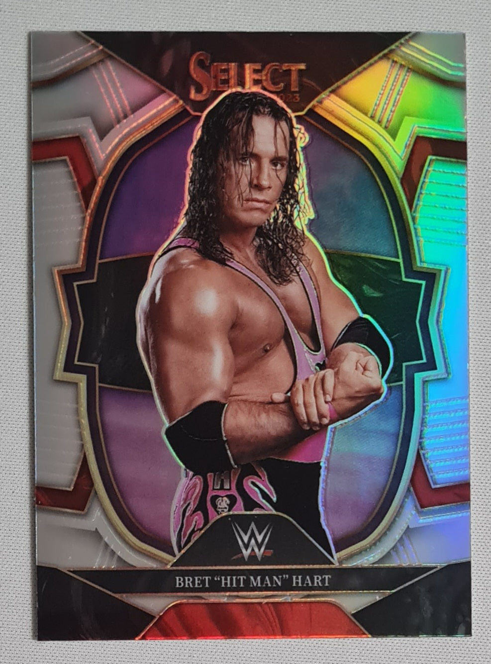 Bret "The Hitman" Hart - 2023 Panini Select WWE #87 Legends Concourse Holo Prizm