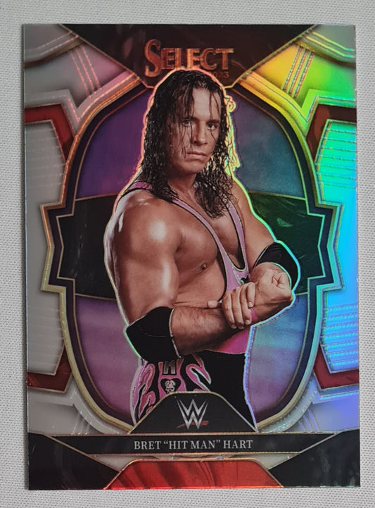 Bret "The Hitman" Hart - 2023 Panini Select WWE #87 Legends Concourse Holo Prizm