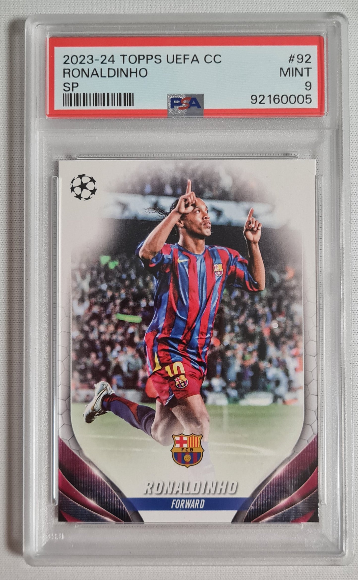 Ronaldinho - 2023/24 Topps UEFA Champions League PSA 9