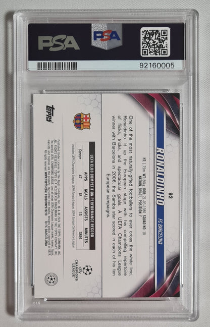 Ronaldinho - 2023/24 Topps UEFA Champions League PSA 9