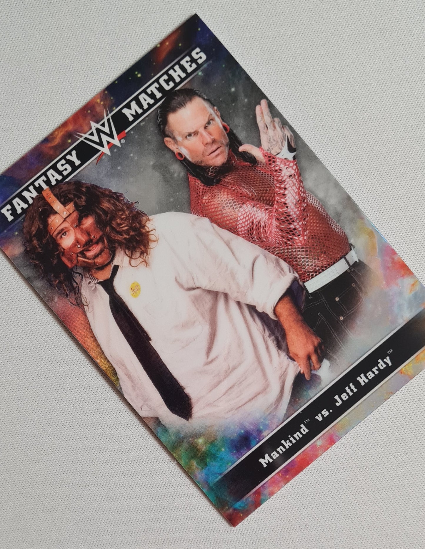 Mankind vs Jeff Hardy - 2020 Topps WWE #FM-15 Fantasy Matches Holo